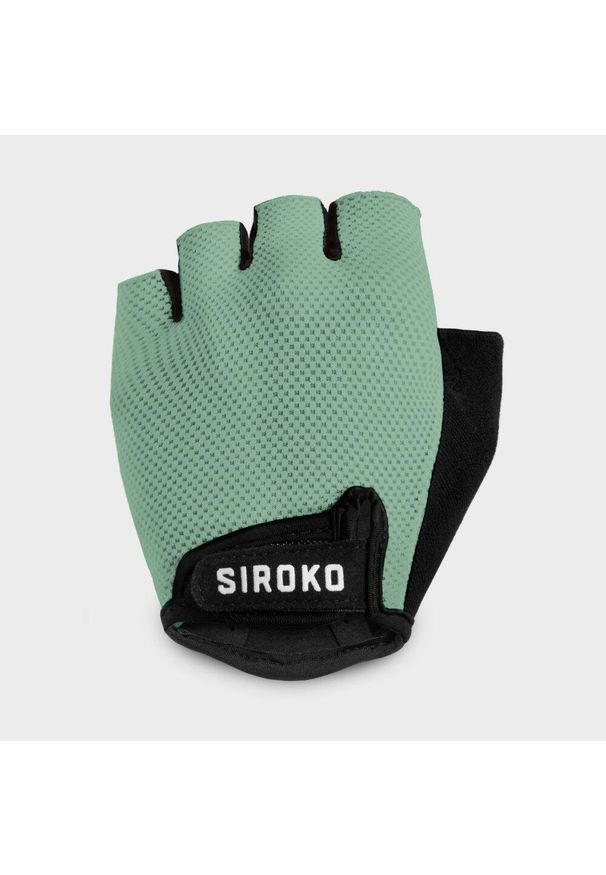 SIROKO - Rękawiczki rowerowe unisex Aero Green. Kolor: zielony. Materiał: nylon. Sport: kolarstwo