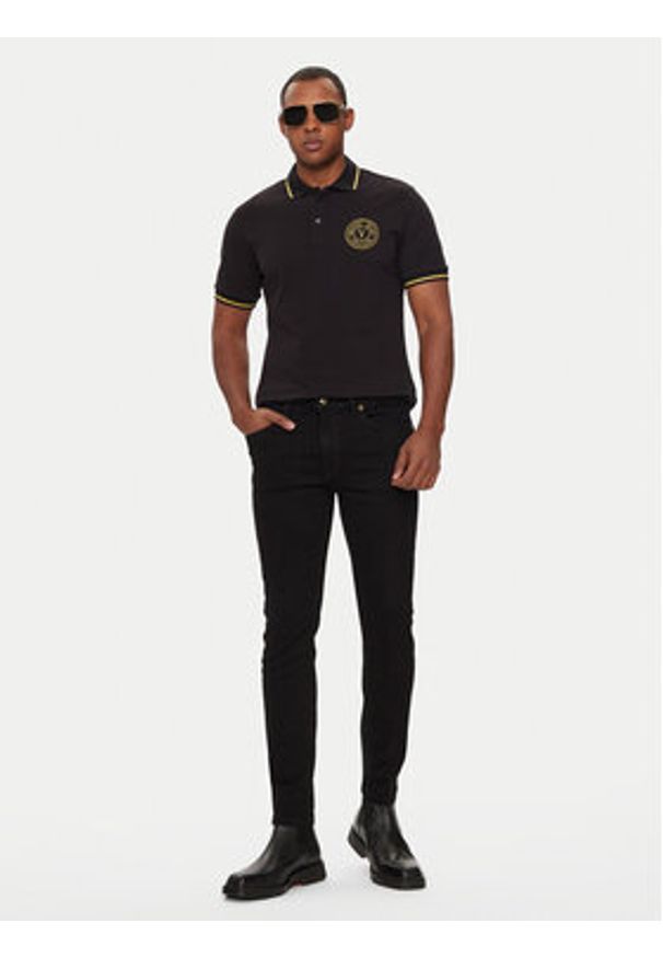 Versace Jeans Couture Jeansy 77GAB5K0 CDW00 Czarny Skinny Fit. Kolor: czarny