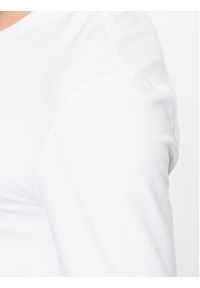 Guess Longsleeve M2YI08 J1314 Biały Slim Fit. Kolor: biały. Materiał: bawełna. Długość rękawa: długi rękaw
