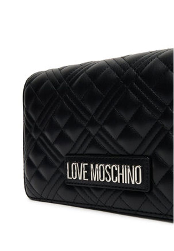 Love Moschino - LOVE MOSCHINO Torebka JC4079PP1NLA000B Czarny. Kolor: czarny. Materiał: skórzane