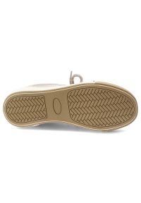 Big-Star - Sneakersy damskie Big Star, cholewka z połączenia materiału tekstylnego i skóry naturalnej sznurowany fason miękka wyściółka, beżowe, UU274001. Okazja: do pracy, na co dzień, na spacer. Zapięcie: sznurówki. Kolor: beżowy. Materiał: materiał, skóra. Szerokość cholewki: normalna. Sport: turystyka piesza #5