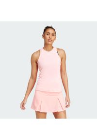 Adidas - Koszulka na ramiączka Club Tennis. Kolor: różowy. Materiał: materiał. Długość rękawa: na ramiączkach