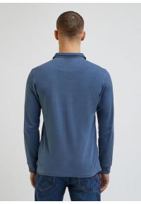 Lee - LEE PIQUE POLO MESKA KOSZULKA Z DŁUGIM RĘKAWEM LONGSLEEVE DEEP WATERS L61VRLA62. Typ kołnierza: polo. Długość rękawa: długi rękaw. Długość: długie #5