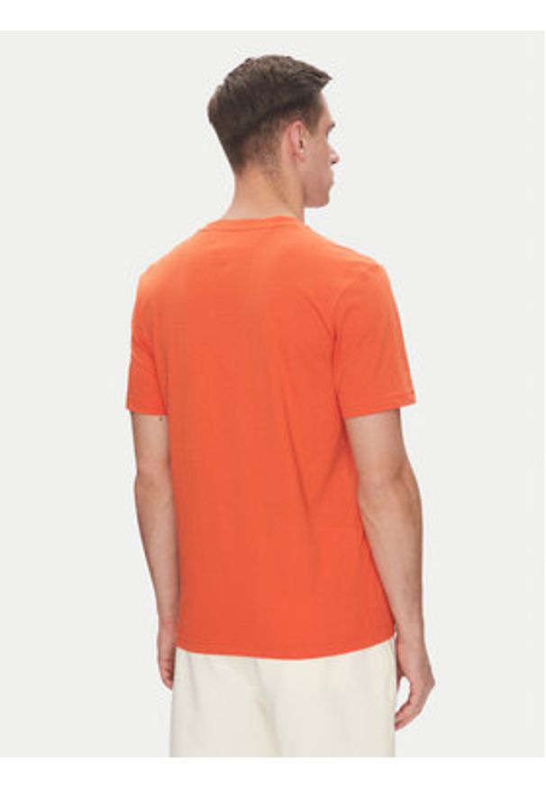 TOMMY HILFIGER - Tommy Hilfiger T-Shirt Brand Love MW0MW40324 Pomarańczowy Regular Fit. Kolor: pomarańczowy. Materiał: bawełna