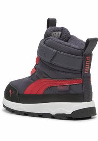 Puma - Buty dla małych dzieci PUMA Evolve PUMA Galactic Gray Tart Cherry Black Red. Kolor: czerwony, wielokolorowy, czarny, szary