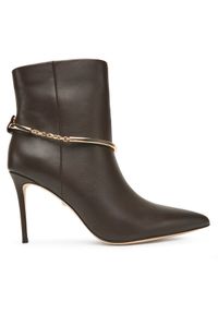 Marciano Guess Botki 5BGZ44 7324A Brązowy. Kolor: brązowy. Materiał: skóra