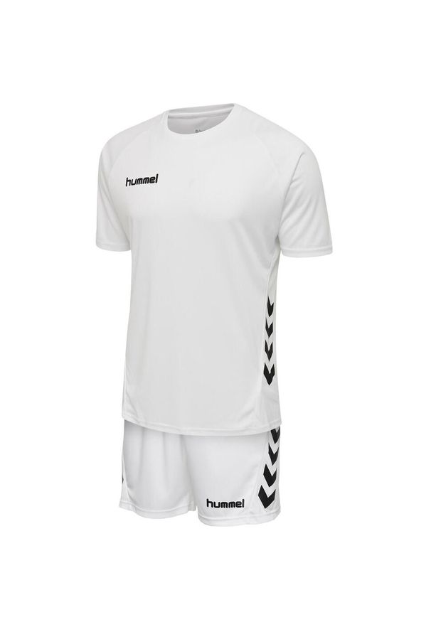Strój piłkarski dla dorosłych Hummel Promo Set. Kolor: biały. Sport: piłka nożna