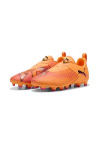 Puma - Młodzieżowe buty piłkarskie FUTURE 8 MATCH FG/AG bez sznurowadeł PUMA. Kolor: żółty, wielokolorowy, czarny, pomarańczowy, różowy. Sport: piłka nożna