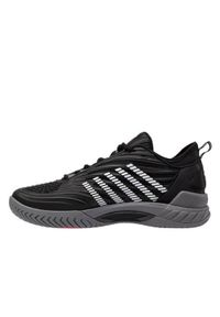 Buty do chodzenia męskie K-Swiss Hypercourt Supreme 2. Zapięcie: sznurówki. Kolor: czarny. Materiał: materiał, syntetyk, tkanina. Szerokość cholewki: normalna. Sport: turystyka piesza