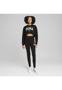 Puma - Damskie legginsy PUMA SQUAD PUMA Black. Kolor: czarny. Materiał: dresówka. Sport: bieganie