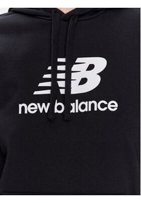 New Balance Bluza WT31533 Czarny Relaxed Fit. Kolor: czarny. Materiał: bawełna