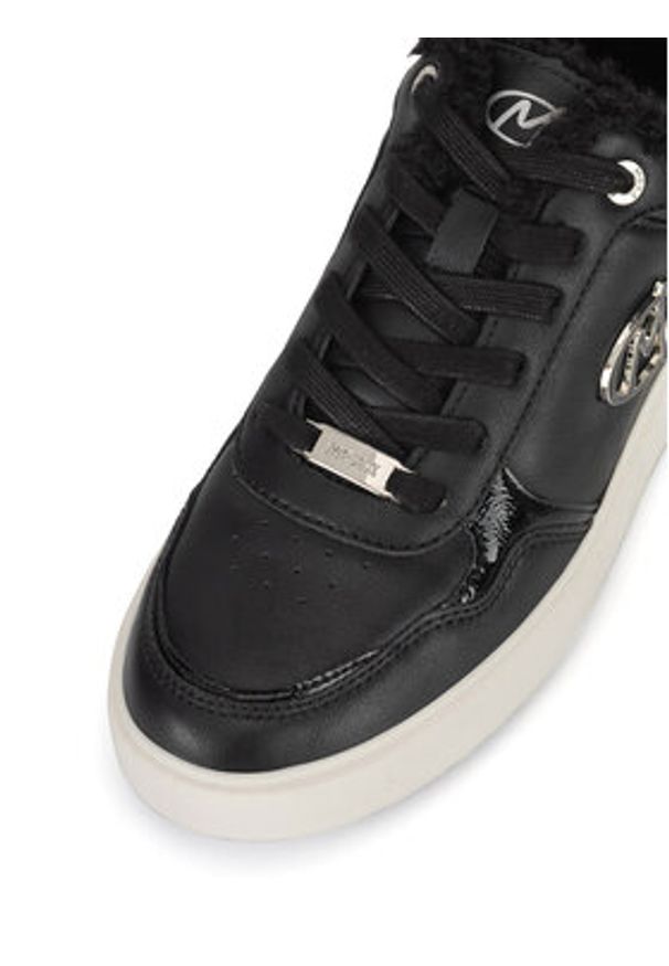 MEXX Sneakersy MI001010143W Czarny. Kolor: czarny. Materiał: skóra