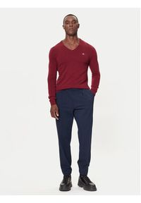 GANT - Gant Sweter 8050274 Czerwony Regular Fit. Kolor: czerwony. Materiał: wełna #5