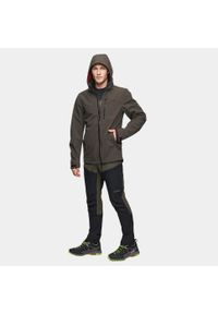 Kurtka męska softshell Alpinus Roignais. Kolor: brązowy. Materiał: softshell. Sport: turystyka piesza