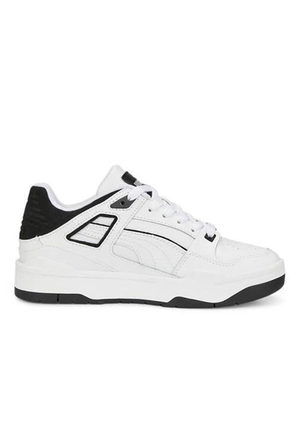 Buty do chodzenia dla dzieci Puma Slipstream JR. Zapięcie: sznurówki. Kolor: biały. Materiał: tkanina, materiał, skóra, syntetyk. Szerokość cholewki: normalna. Sport: turystyka piesza