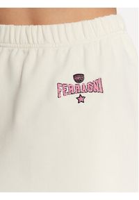 Chiara Ferragni Spódnica dresowa 74CBET01 Biały Regular Fit. Kolor: biały. Materiał: bawełna