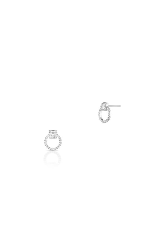W.KRUK Zjawiskowe Złote Kolczyki - złoto 585, Diament 0,22ct,brylant 0,40ct - ZEJ/KB+239B. Materiał: złote. Kolor: złoty. Kamień szlachetny: brylant, diament