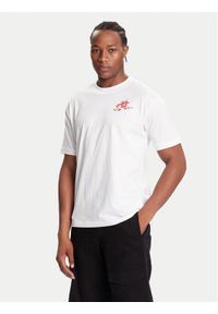 New Balance T-Shirt MT53931 Biały Regular Fit. Kolor: biały. Materiał: bawełna