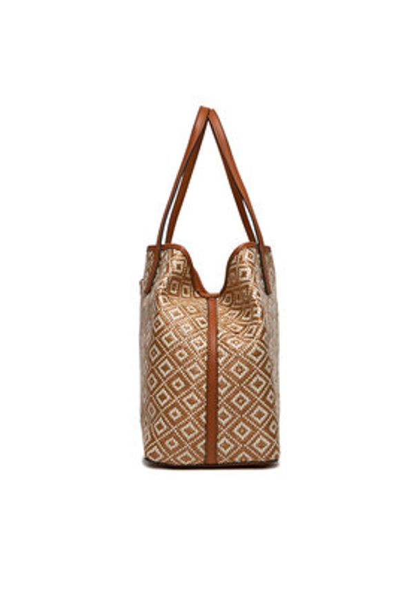Guess Torebka Vikky HWWR93 18290 Beżowy. Kolor: beżowy. Materiał: skórzane