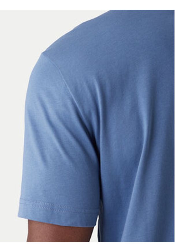 EA7 Emporio Armani T-Shirt 7M001307 AF10375 UB064 Niebieski Regular Fit. Kolor: niebieski. Materiał: bawełna