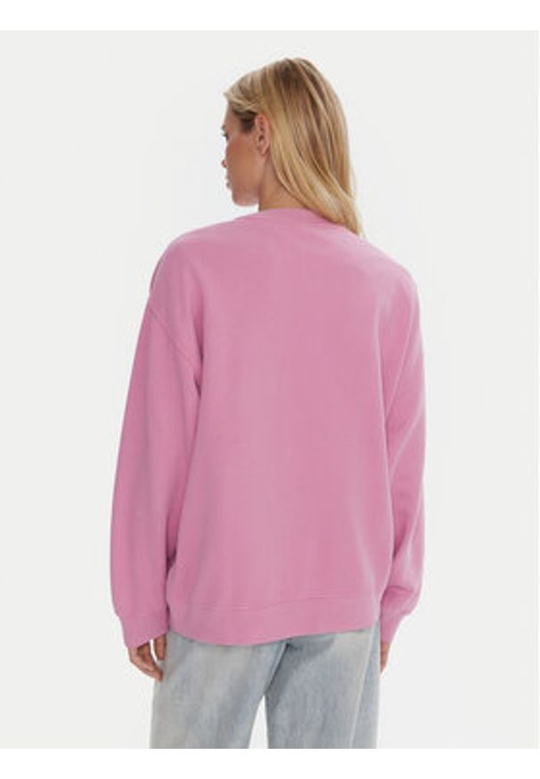 Quiksilver Bluza Essential Crew EQWFT03190 Fioletowy Standard Fit. Kolor: fioletowy. Materiał: bawełna