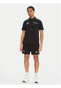 Adidas - adidas Polo Mercedes - AMG Petronas Formula One Team DNA JV5430 Czarny Regular Fit. Typ kołnierza: polo. Kolor: czarny. Materiał: bawełna