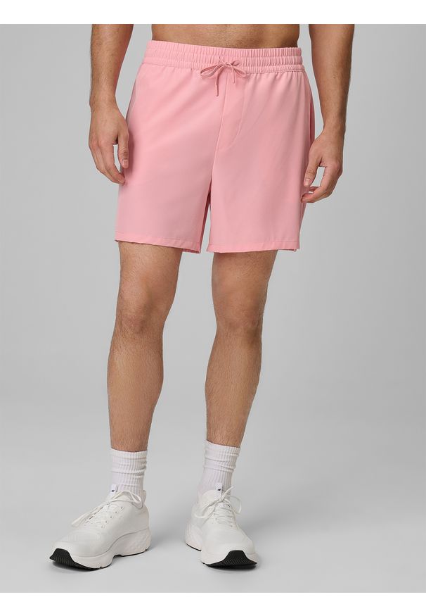 4f - 4F Spodenki plażowe boardshorty męskie - różowe 3XL. Kolor: różowy. Materiał: materiał