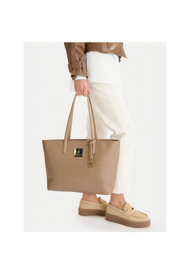 Torebka Beverly Hills Polo Club. Kolor: beżowy