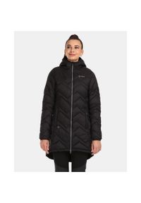 Damski płaszcz ocieplany Kilpi LEILA-W. Kolor: czarny. Materiał: nylon. Sport: turystyka piesza #1