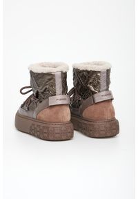 Pinko - Śniegowce damskie skórzane Yoko 19 PINKO. Materiał: skóra #2