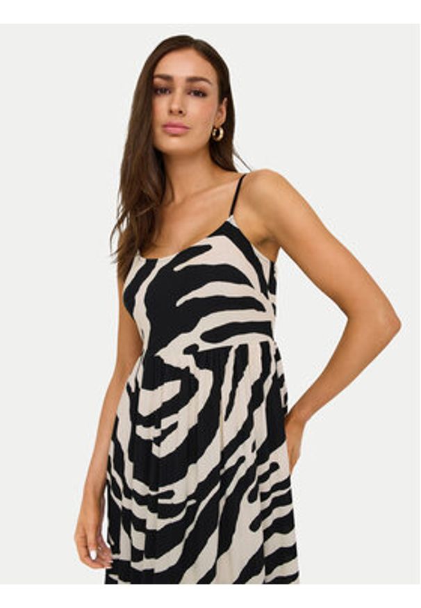 only - ONLY Sukienka letnia Nova 15347730 Czarny Regular Fit. Kolor: czarny. Materiał: wiskoza. Sezon: lato