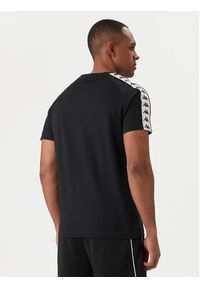 Kappa T-Shirt 303UV10 Czarny Slim Fit. Kolor: czarny. Materiał: bawełna #2