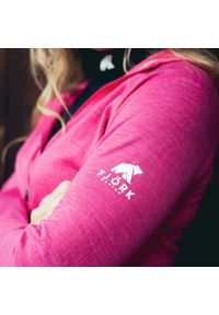 FJORK MERINO - Damska kurtka Merino Ultra 300. Kolor: różowy. Materiał: elastan, wełna