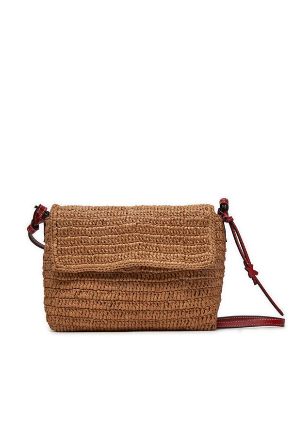 Manebi Torebka Summer Night Bag Medium V 9.2 AH Brązowy. Kolor: brązowy