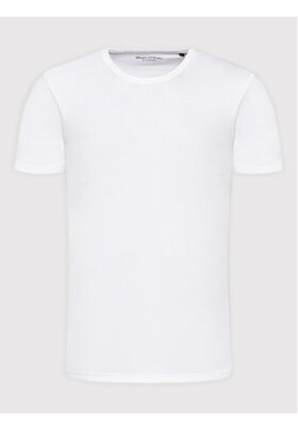 Marc O'Polo T-Shirt B21 2016 51556 Biały Regular FIt. Typ kołnierza: polo. Kolor: biały. Materiał: bawełna