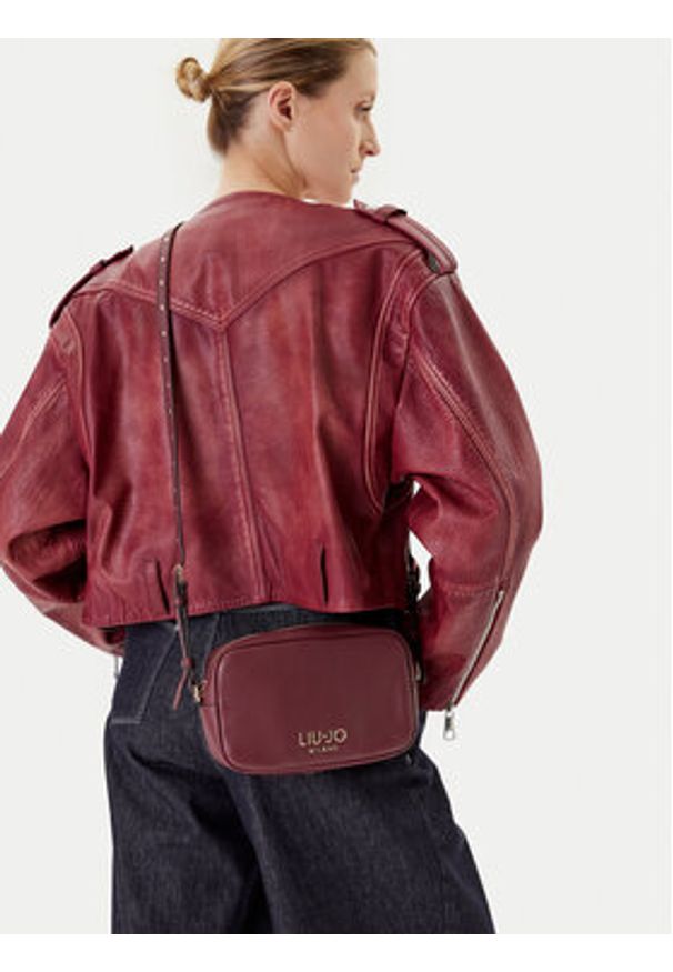 Liu Jo Torebka Ecs S Camera Case AF5137 E0058 Bordowy. Kolor: czerwony. Materiał: skórzane