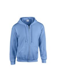 GILDAN - Bluza Z Kapturem Dla Dorosłych Unisex Heavy Blend Full Zip. Typ kołnierza: kaptur. Kolor: niebieski