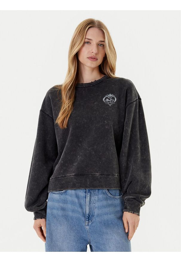 Adidas - adidas Bluza 20th Century Fox Disney JX1276 Czarny Oversize. Kolor: czarny. Materiał: bawełna. Wzór: motyw z bajki