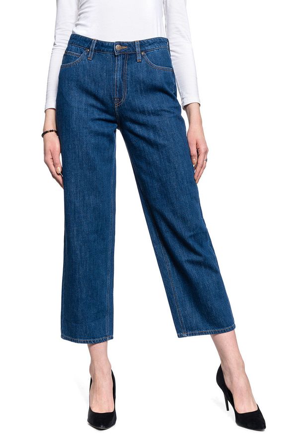 Lee - DAMSKIE SPODNIE JEANSOWE LEE Wide Leg RINSE L30SNA36 112106654