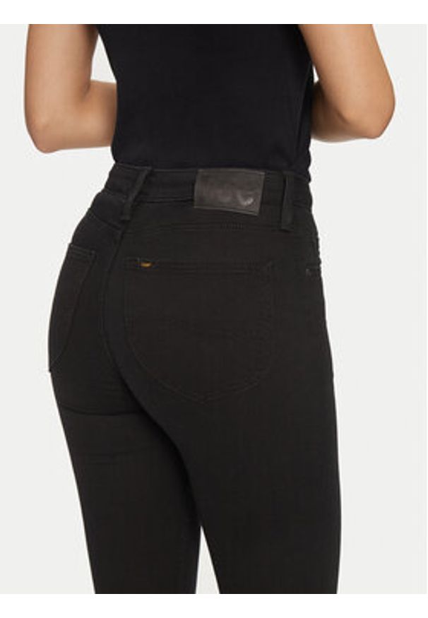 Lee Jeansy Scarlett 112114135 Czarny Slim Fit. Kolor: czarny