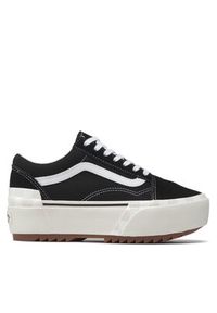 Vans Tenisówki Old Skool Stacked VN0A4U155ZN1 Czarny. Kolor: czarny. Materiał: materiał #6