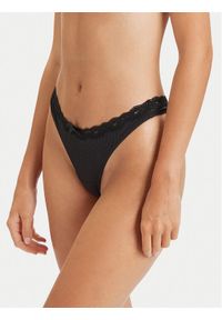 Hunkemöller Stringi Lola 202698 Czarny. Kolor: czarny. Materiał: syntetyk
