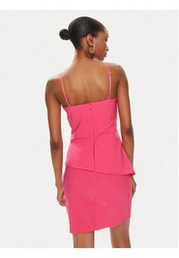 Rinascimento Sukienka koktajlowa CFC0119098003 Różowy Slim Fit. Kolor: różowy. Materiał: syntetyk. Styl: wizytowy #3