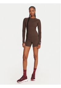 Reebok Koszulka techniczna Reebok X Ewa Chodakowska RK25316CCW Brązowy Slim Fit. Kolor: brązowy. Materiał: syntetyk #5