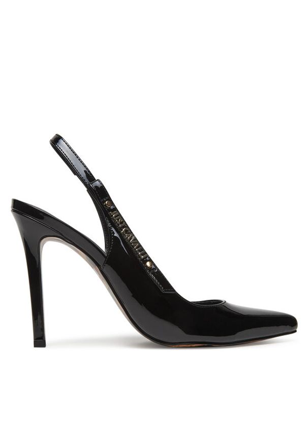 Just Cavalli Sandały 78RA3S02 ZSA38 Czarny. Kolor: czarny. Materiał: skóra