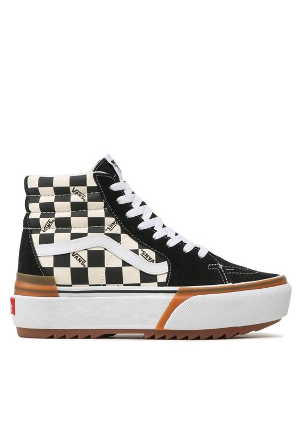 Vans Sneakersy Sk8-Hi Stacked VN0A4BTWVLV1 Czarny. Kolor: czarny. Materiał: zamsz, skóra. Model: Vans SK8
