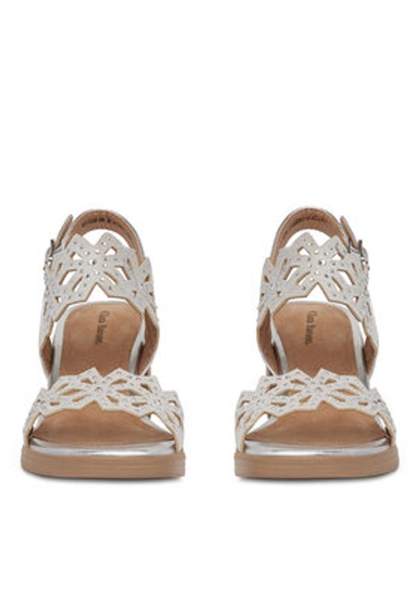 Clara Barson Sandały WS10006-08 Srebrny. Kolor: srebrny. Materiał: skóra