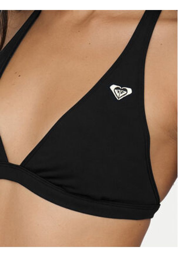 Roxy Góra od bikini Solid Essentials ERJX305689 Czarny. Kolor: czarny. Materiał: syntetyk