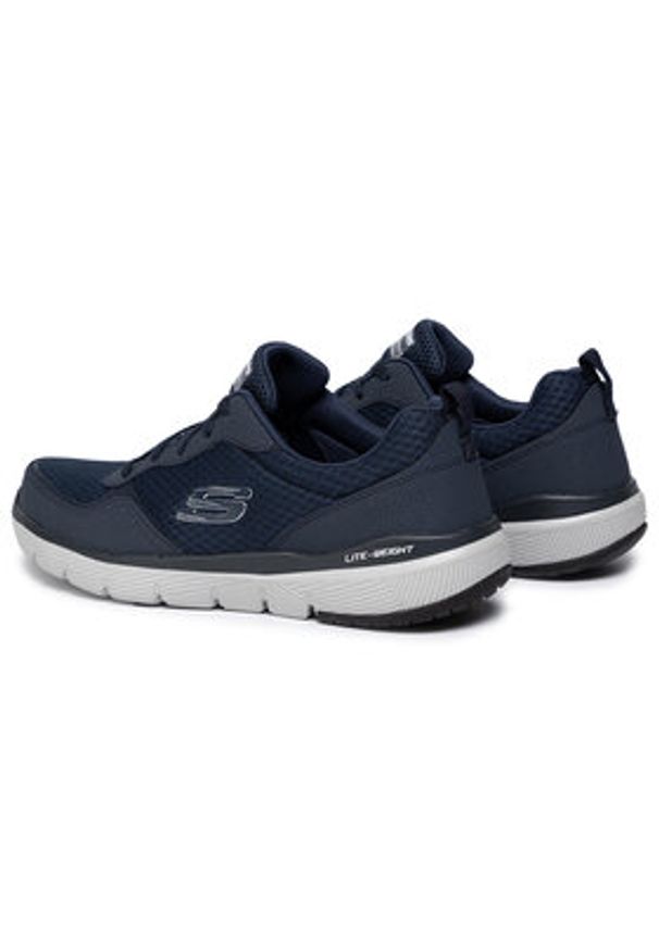 skechers - Skechers Sneakersy Flex Advantage 3.0 52954 Granatowy. Kolor: niebieski. Materiał: materiał
