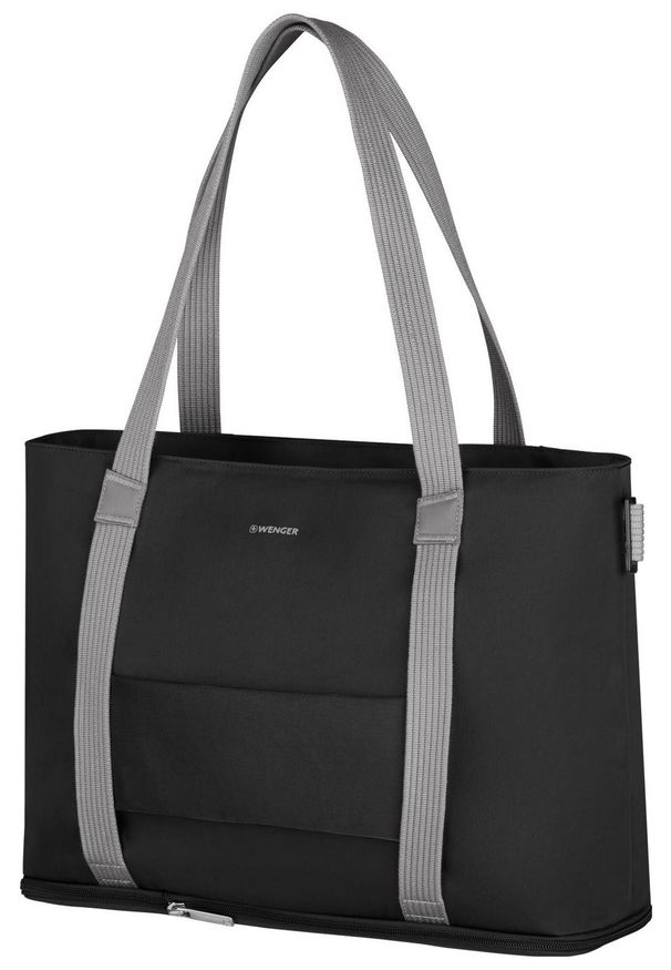 Torba Wenger Motion Deluxe Tote 15.6'' czarny. Kolor: czarny. Materiał: polar